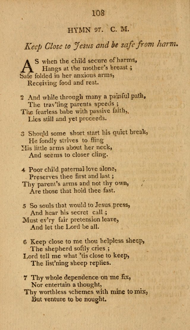 Divine Hymns, or Spiritual Songs: for the use of religious assemblies and private Christians: being formerly a collection (12th ed.) page 108