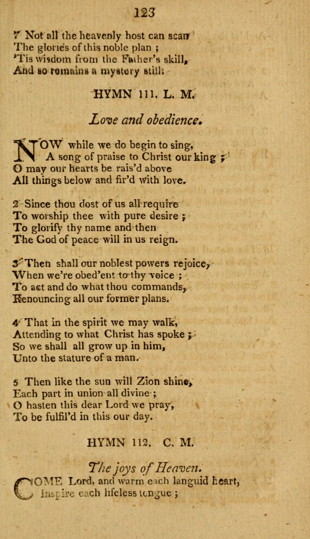 Divine Hymns, or Spiritual Songs: for the use of religious assemblies and private Christians: being formerly a collection (12th ed.) page 123