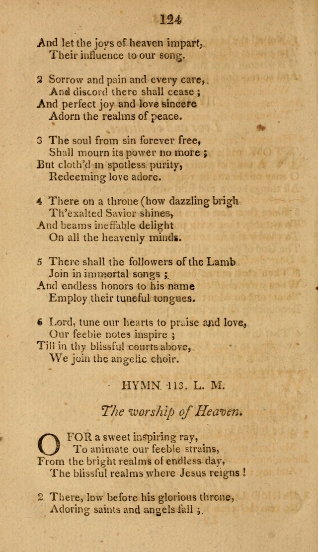 Divine Hymns, or Spiritual Songs: for the use of religious assemblies and private Christians: being formerly a collection (12th ed.) page 124