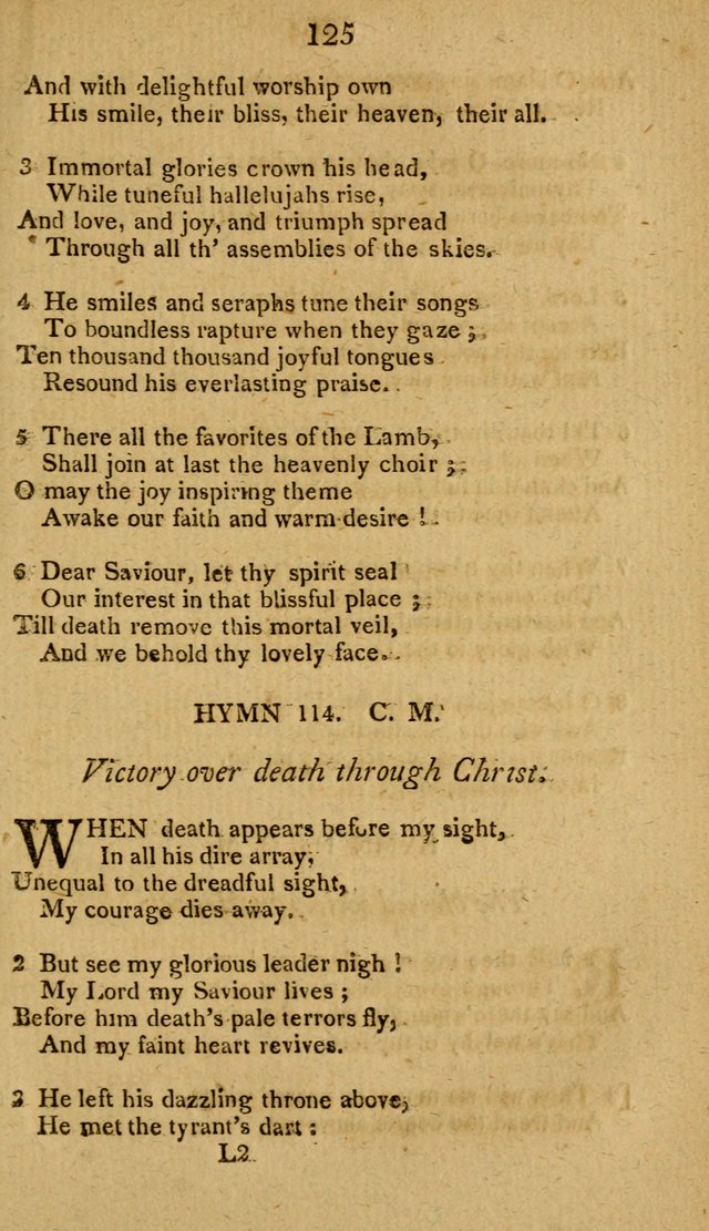 Divine Hymns, or Spiritual Songs: for the use of religious assemblies and private Christians: being formerly a collection (12th ed.) page 125