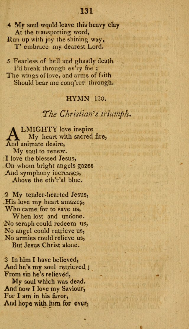 Divine Hymns, or Spiritual Songs: for the use of religious assemblies and private Christians: being formerly a collection (12th ed.) page 131