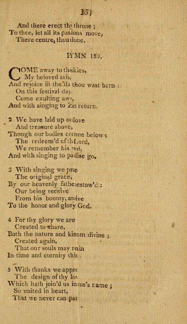 Divine Hymns, or Spiritual Songs: for the use of religious assemblies and private Christians: being formerly a collection (12th ed.) page 151