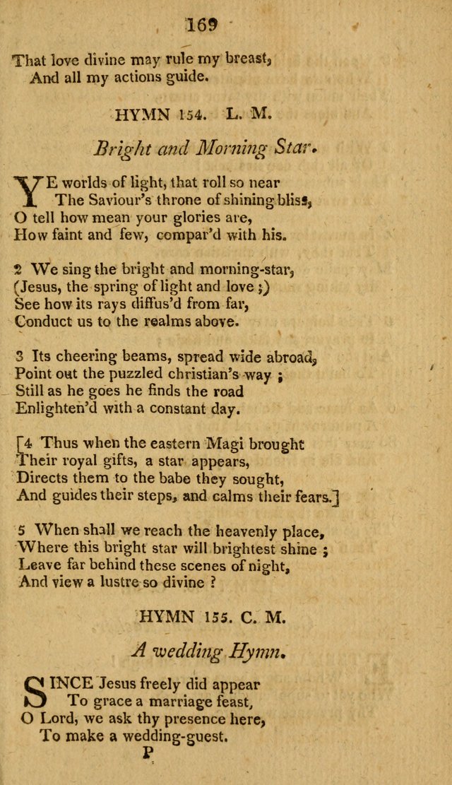 Divine Hymns, or Spiritual Songs: for the use of religious assemblies and private Christians: being formerly a collection (12th ed.) page 169