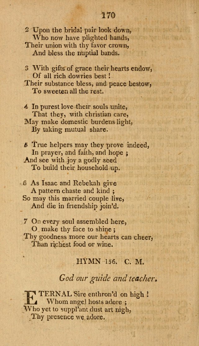 Divine Hymns, or Spiritual Songs: for the use of religious assemblies and private Christians: being formerly a collection (12th ed.) page 170