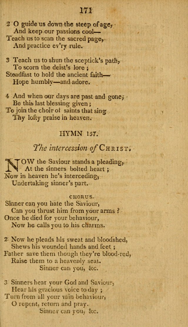 Divine Hymns, or Spiritual Songs: for the use of religious assemblies and private Christians: being formerly a collection (12th ed.) page 171