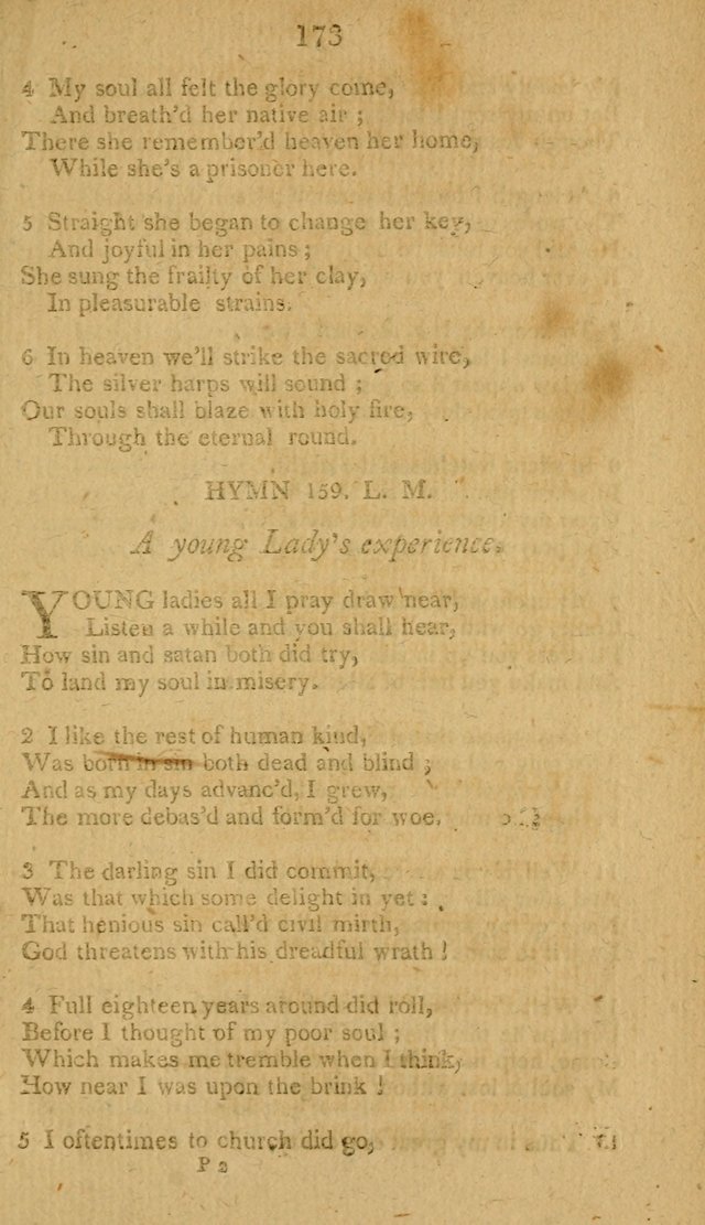 Divine Hymns, or Spiritual Songs: for the use of religious assemblies and private Christians: being formerly a collection (12th ed.) page 173