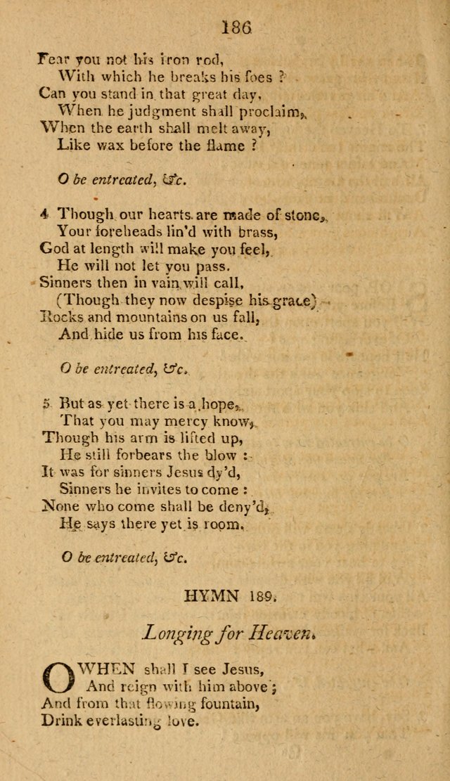 Divine Hymns, or Spiritual Songs: for the use of religious assemblies and private Christians: being formerly a collection (12th ed.) page 186