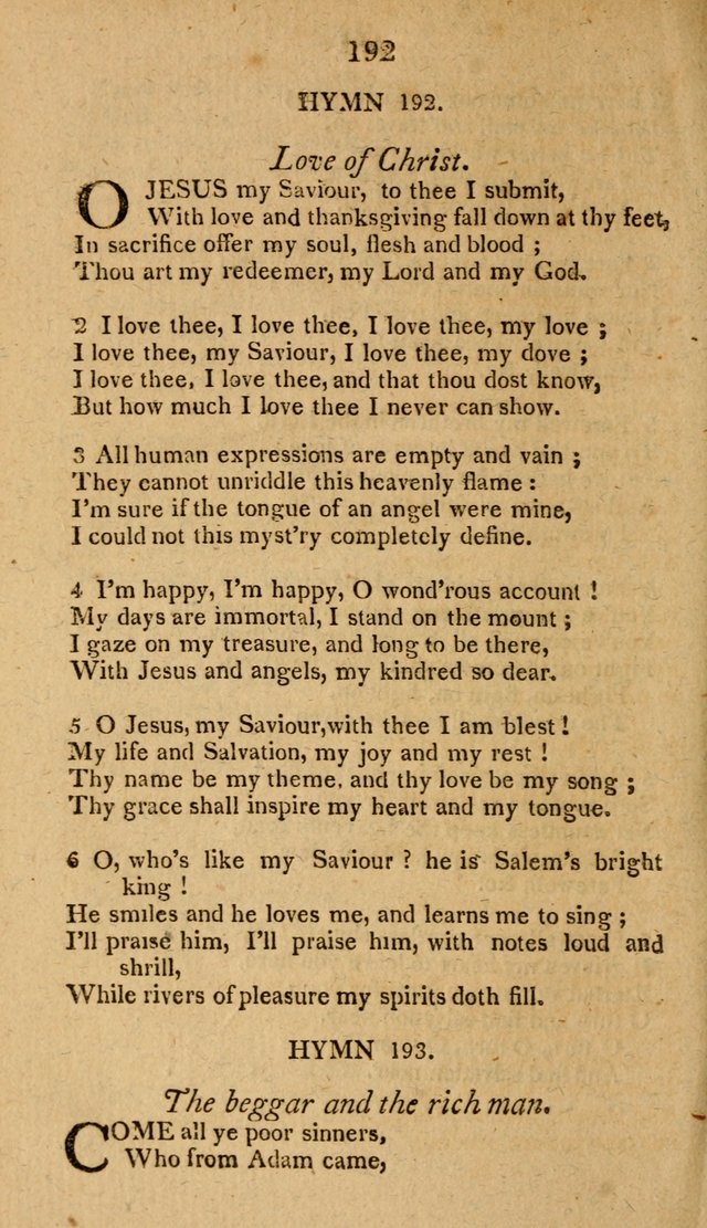 Divine Hymns, or Spiritual Songs: for the use of religious assemblies and private Christians: being formerly a collection (12th ed.) page 192