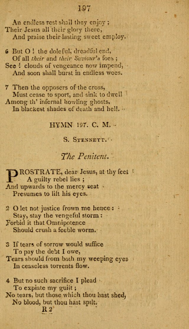 Divine Hymns, or Spiritual Songs: for the use of religious assemblies and private Christians: being formerly a collection (12th ed.) page 197