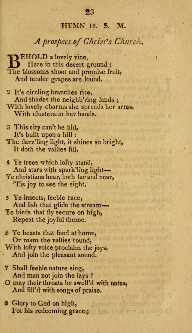 Divine Hymns, or Spiritual Songs: for the use of religious assemblies and private Christians: being formerly a collection (12th ed.) page 23