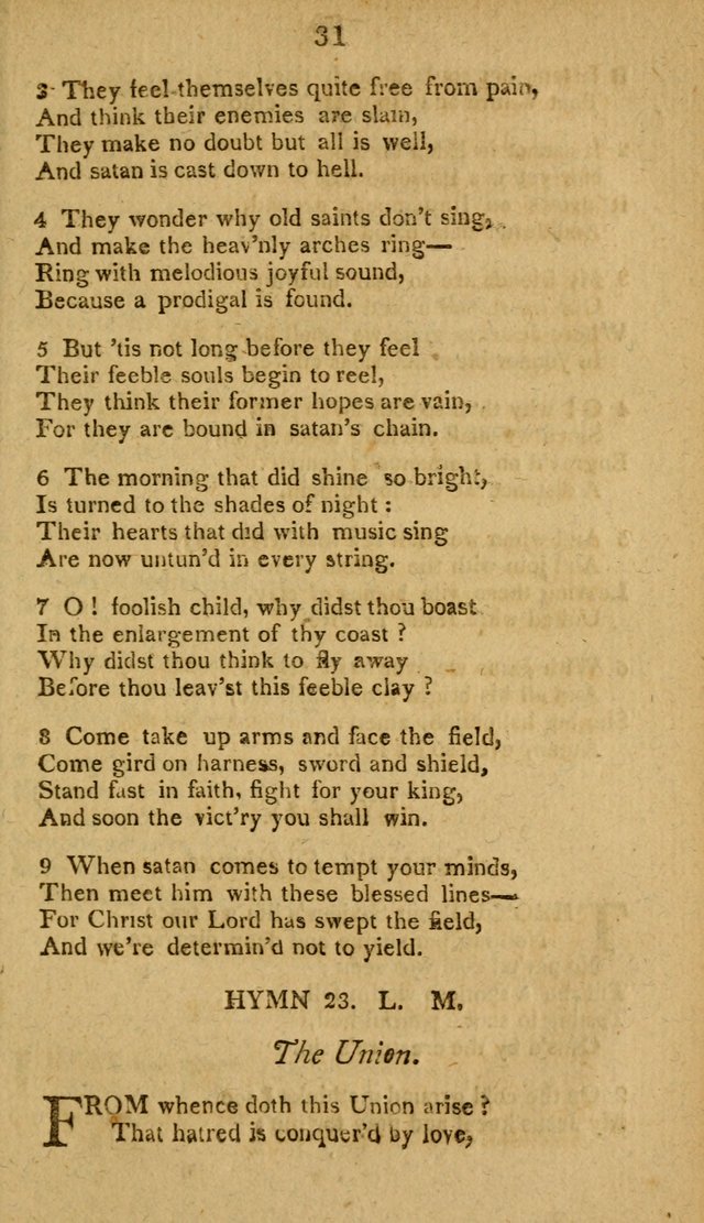 Divine Hymns, or Spiritual Songs: for the use of religious assemblies and private Christians: being formerly a collection (12th ed.) page 31