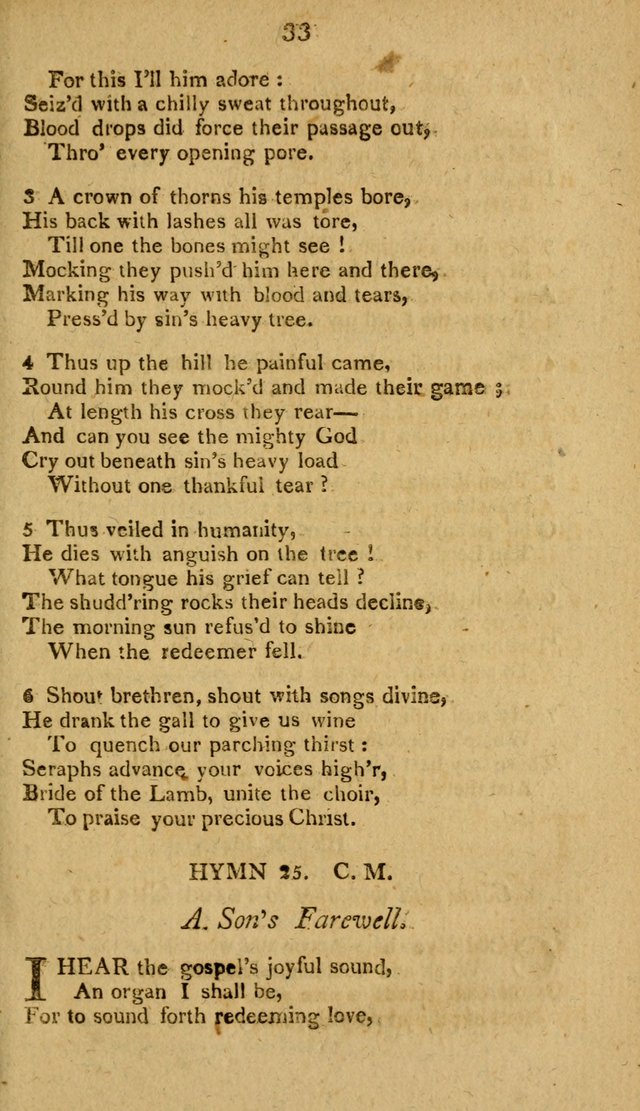 Divine Hymns, or Spiritual Songs: for the use of religious assemblies and private Christians: being formerly a collection (12th ed.) page 33