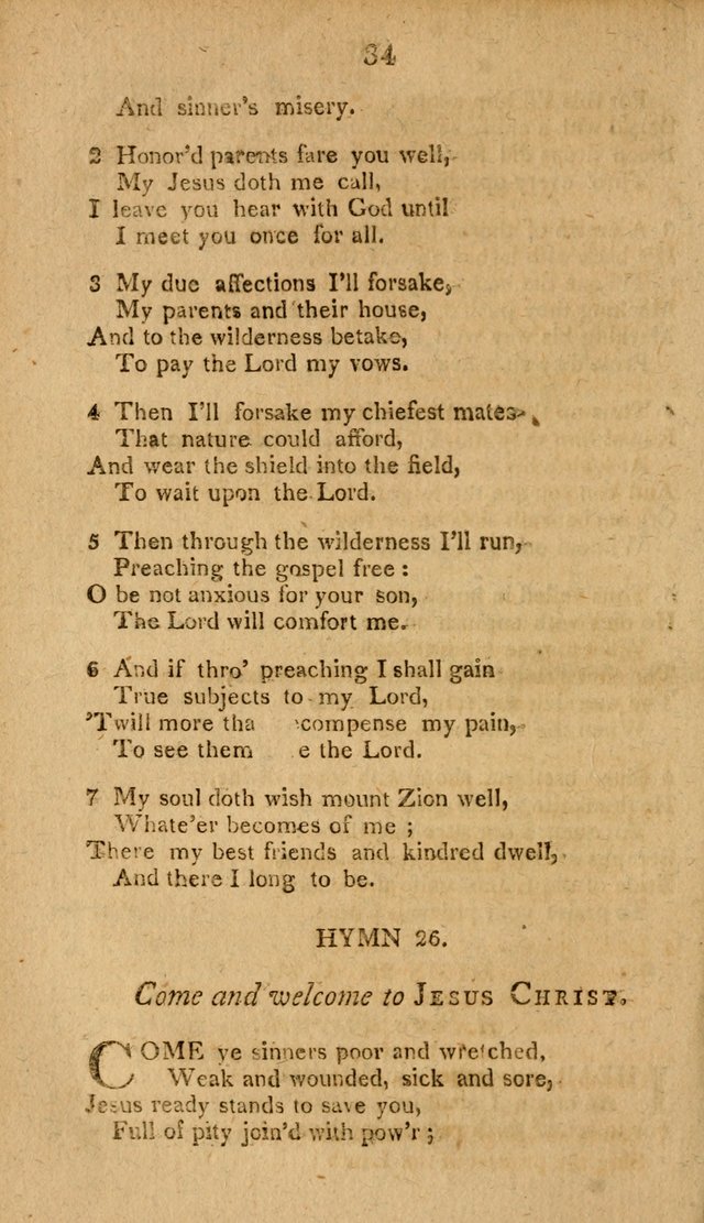 Divine Hymns, or Spiritual Songs: for the use of religious assemblies and private Christians: being formerly a collection (12th ed.) page 34