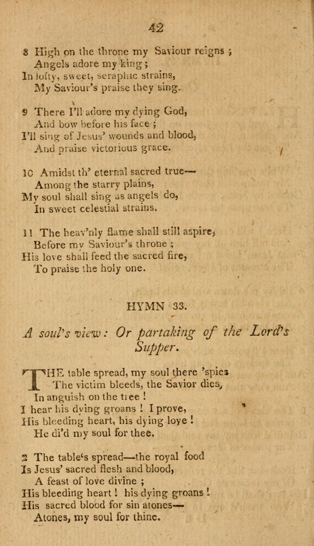 Divine Hymns, or Spiritual Songs: for the use of religious assemblies and private Christians: being formerly a collection (12th ed.) page 42