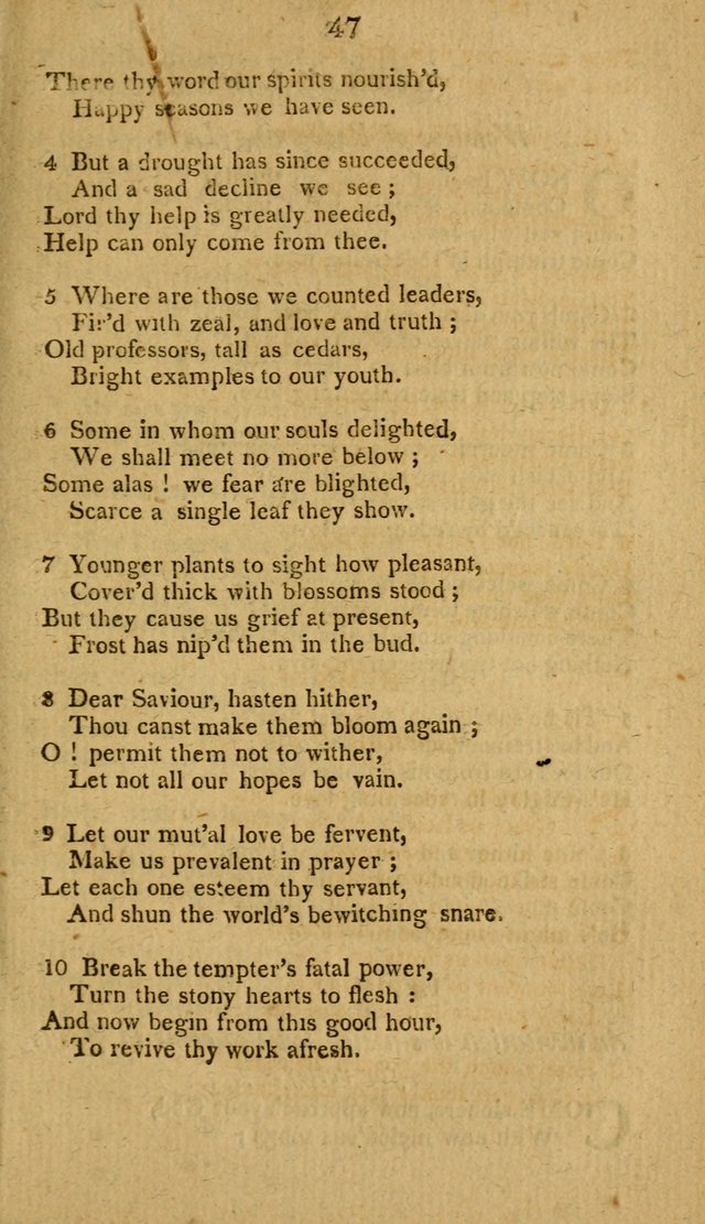Divine Hymns, or Spiritual Songs: for the use of religious assemblies and private Christians: being formerly a collection (12th ed.) page 47