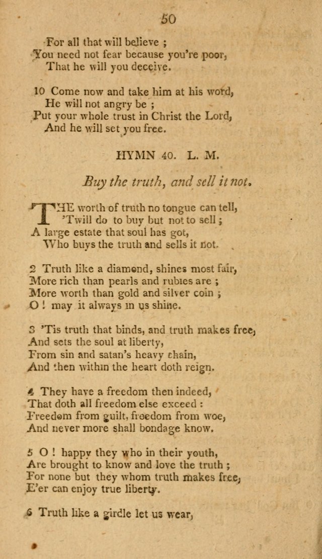 Divine Hymns, or Spiritual Songs: for the use of religious assemblies and private Christians: being formerly a collection (12th ed.) page 50