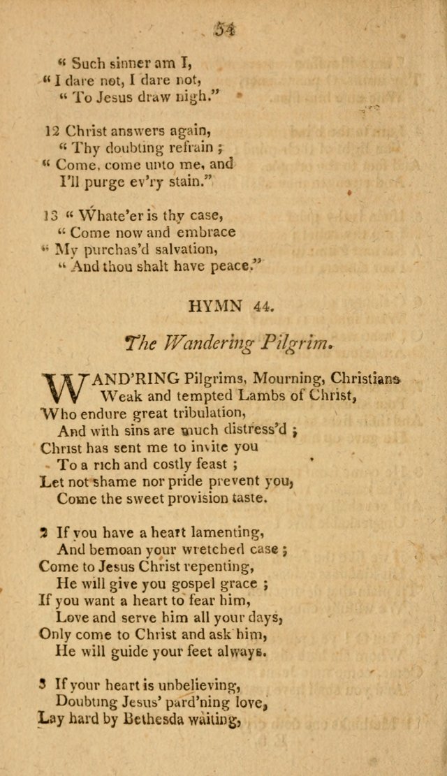 Divine Hymns, or Spiritual Songs: for the use of religious assemblies and private Christians: being formerly a collection (12th ed.) page 54