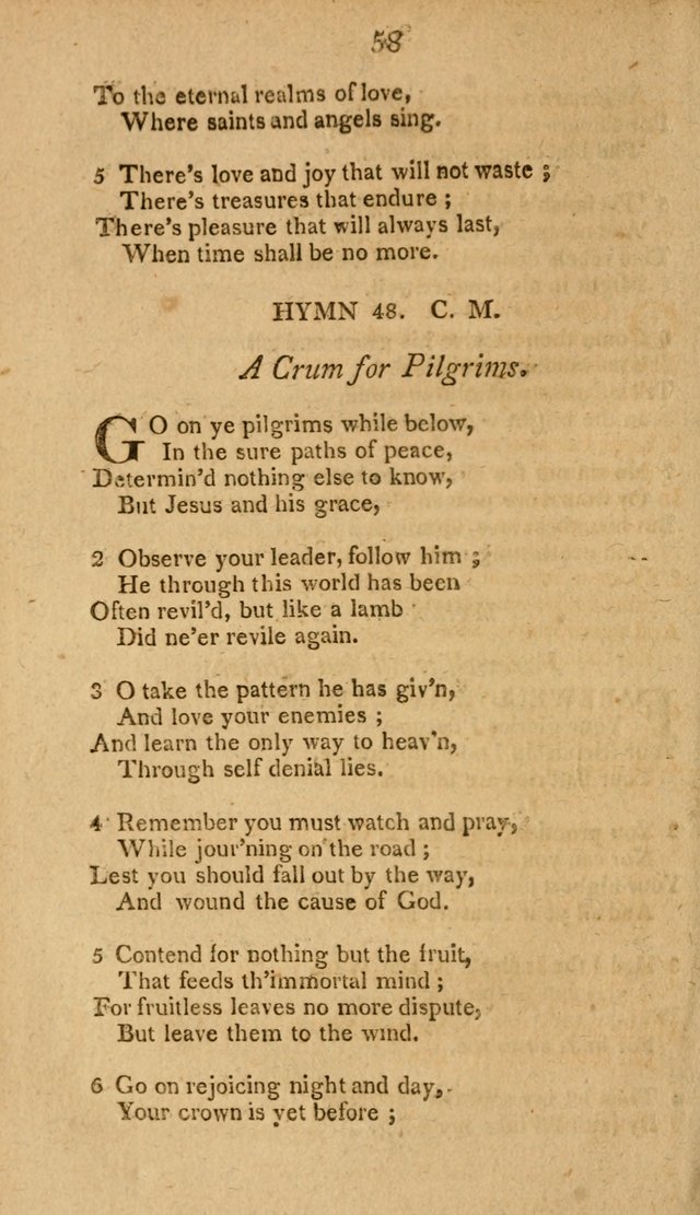 Divine Hymns, or Spiritual Songs: for the use of religious assemblies and private Christians: being formerly a collection (12th ed.) page 58