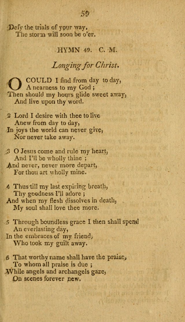Divine Hymns, or Spiritual Songs: for the use of religious assemblies and private Christians: being formerly a collection (12th ed.) page 59