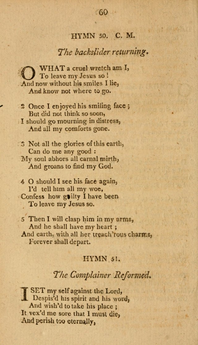 Divine Hymns, or Spiritual Songs: for the use of religious assemblies and private Christians: being formerly a collection (12th ed.) page 60