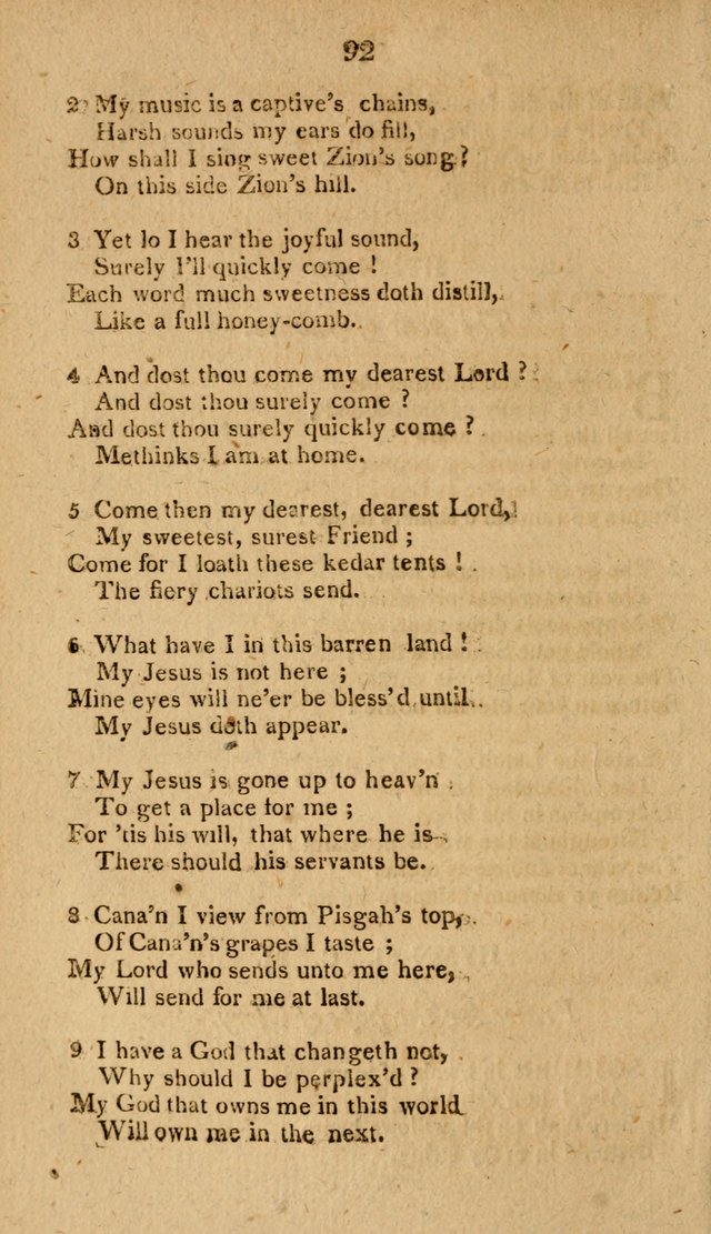 Divine Hymns, or Spiritual Songs: for the use of religious assemblies and private Christians: being formerly a collection (12th ed.) page 92