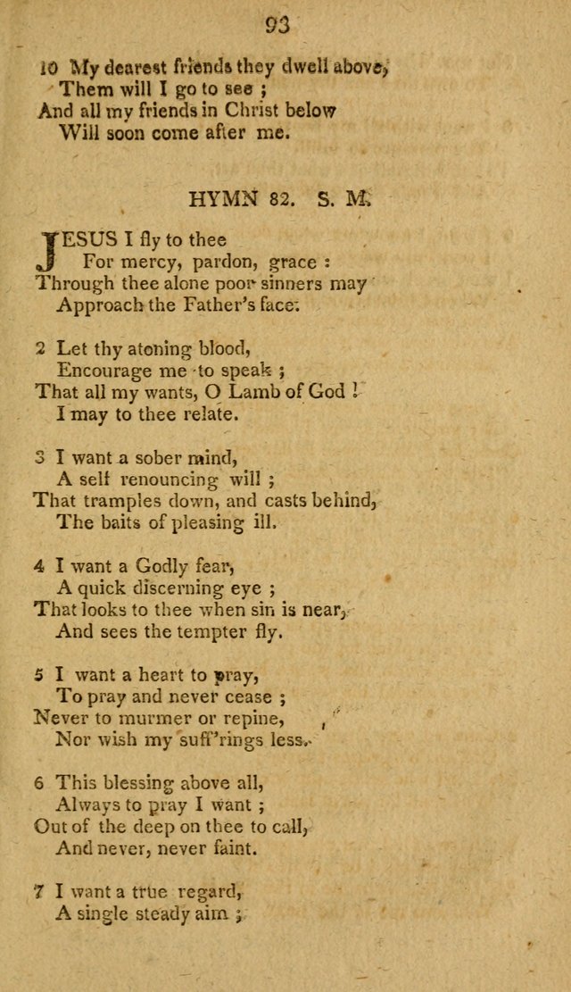 Divine Hymns, or Spiritual Songs: for the use of religious assemblies and private Christians: being formerly a collection (12th ed.) page 93