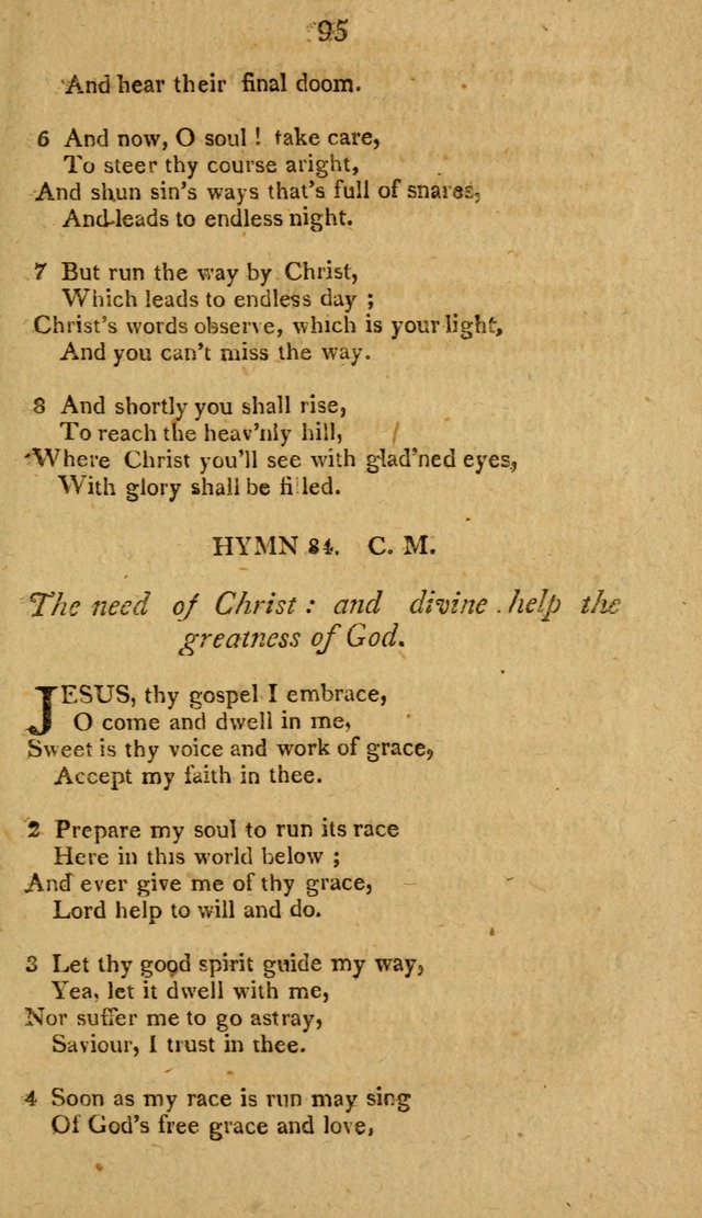 Divine Hymns, or Spiritual Songs: for the use of religious assemblies and private Christians: being formerly a collection (12th ed.) page 95