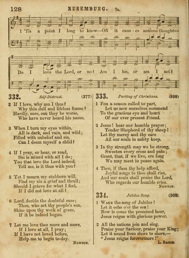 The Devotional Hymn and Tune Book: for social and public worship page 128