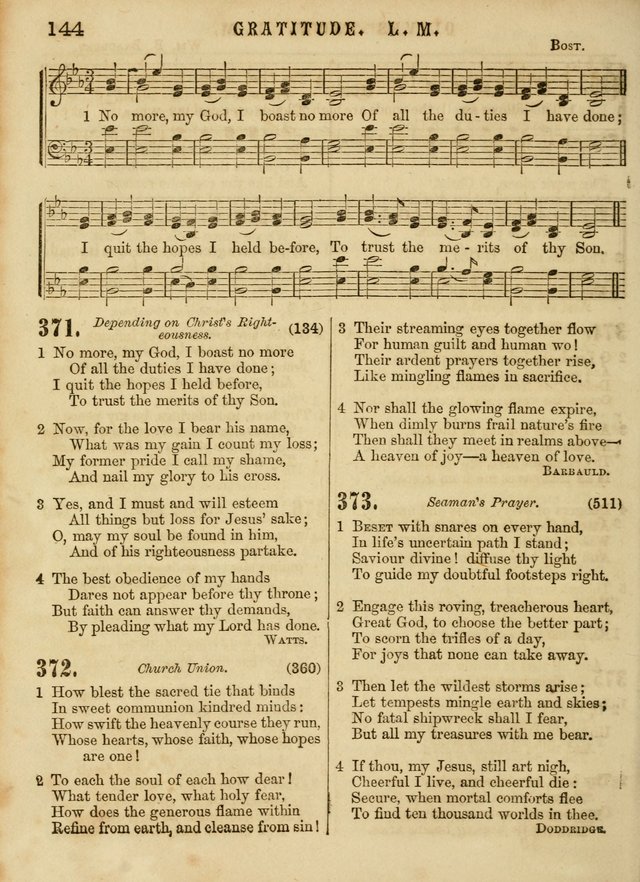 The Devotional Hymn and Tune Book: for social and public worship page 144