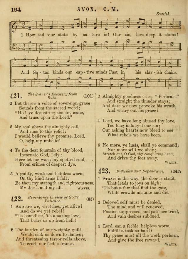 The Devotional Hymn and Tune Book: for social and public worship page 164