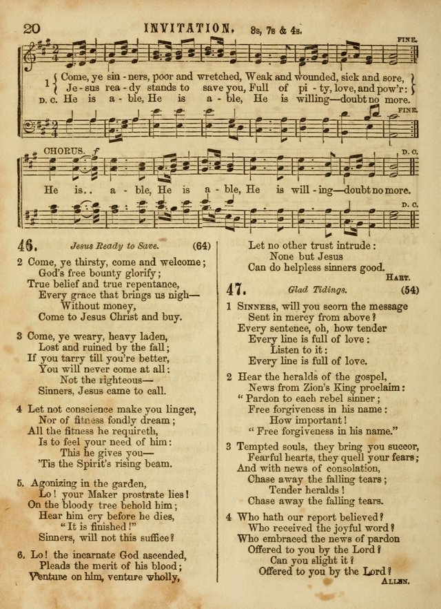 The Devotional Hymn and Tune Book: for social and public worship page 20