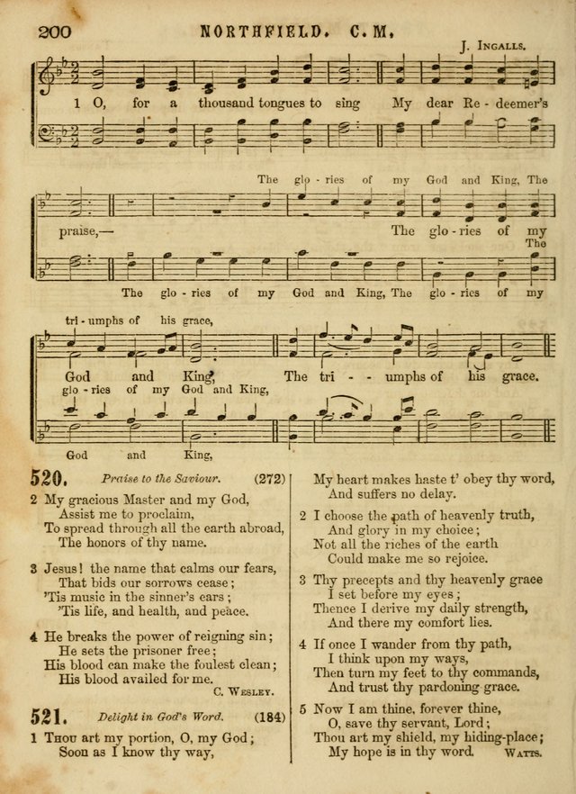 The Devotional Hymn and Tune Book: for social and public worship page 200