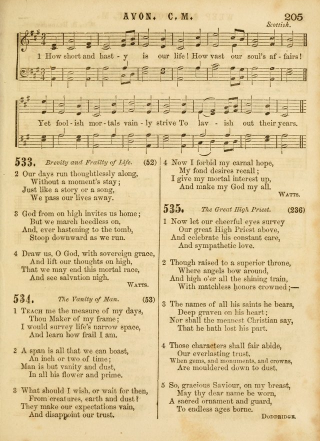 The Devotional Hymn and Tune Book: for social and public worship page 205