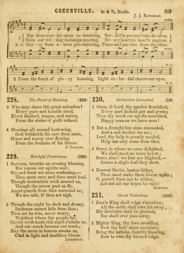 The Devotional Hymn and Tune Book: for social and public worship page 89