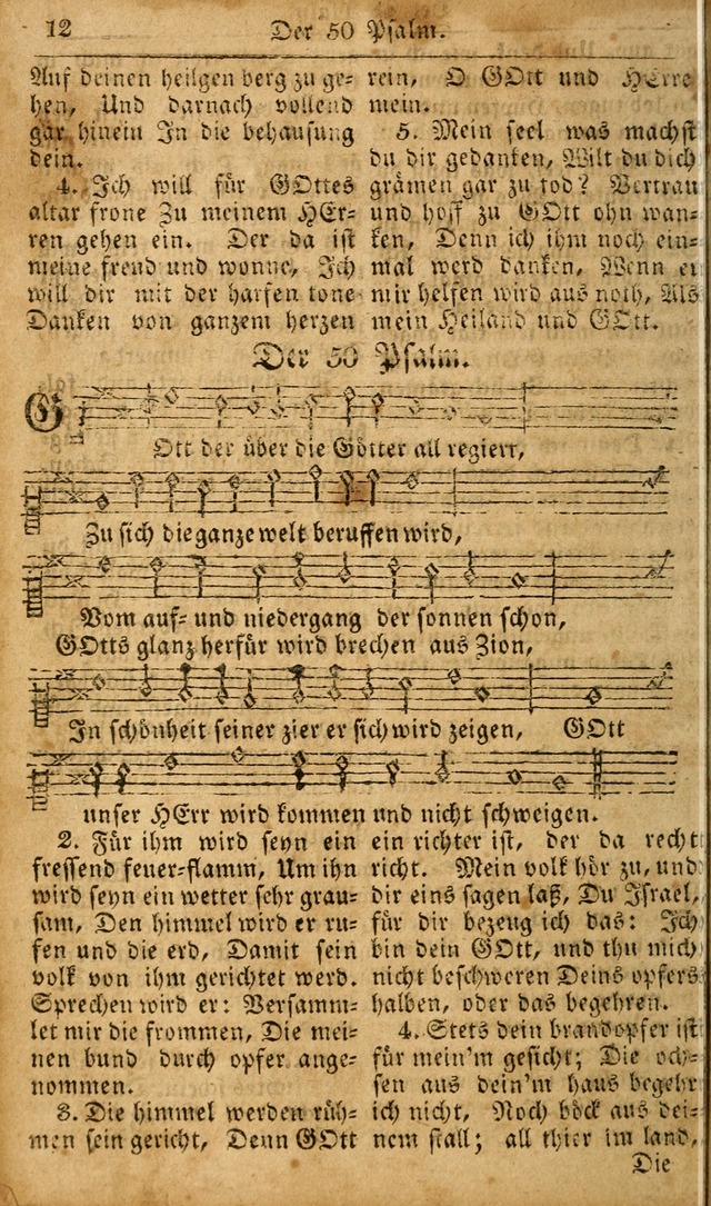 Die Kleine Geistliche Harfe der Kinder Zions: oder auserlesene Geistreiche Gesänge, allen wahren heilsbergierigen Säuglingen der Weisheit, insonderheit aber allen Christlichen Gemeinden des Herrn... page 12