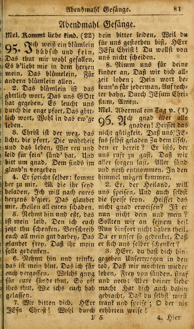 Die Kleine Geistliche Harfe der Kinder Zions: oder auserlesene Geistreiche Gesänge, allen wahren heilsbergierigen Säuglingen der Weisheit, insonderheit aber allen Christlichen Gemeinden des Herrn... page 121