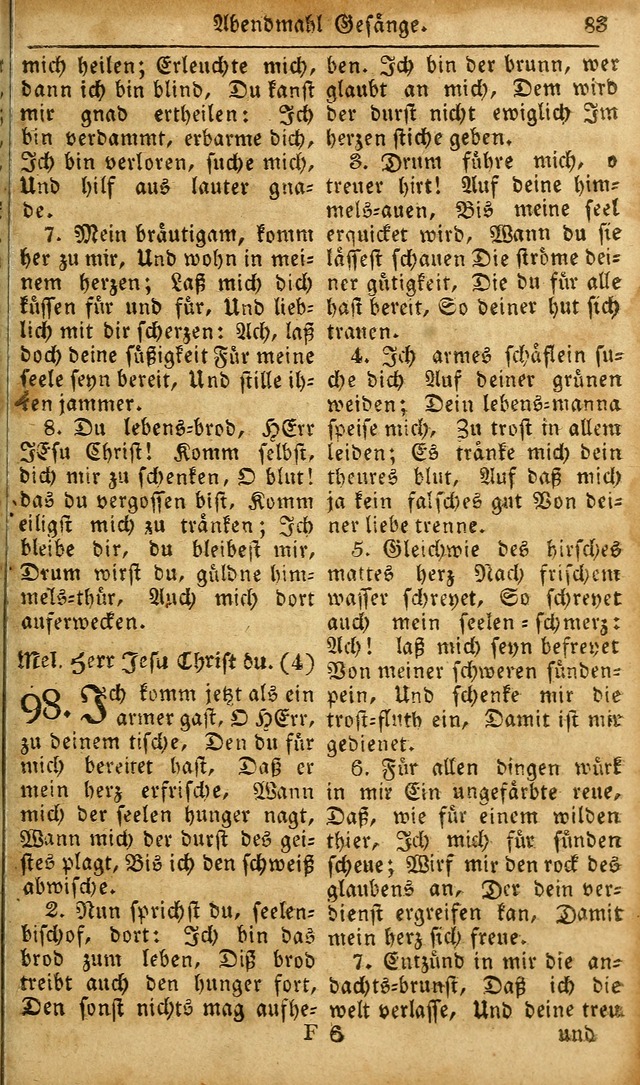 Die Kleine Geistliche Harfe der Kinder Zions: oder auserlesene Geistreiche Gesänge, allen wahren heilsbergierigen Säuglingen der Weisheit, insonderheit aber allen Christlichen Gemeinden des Herrn... page 123