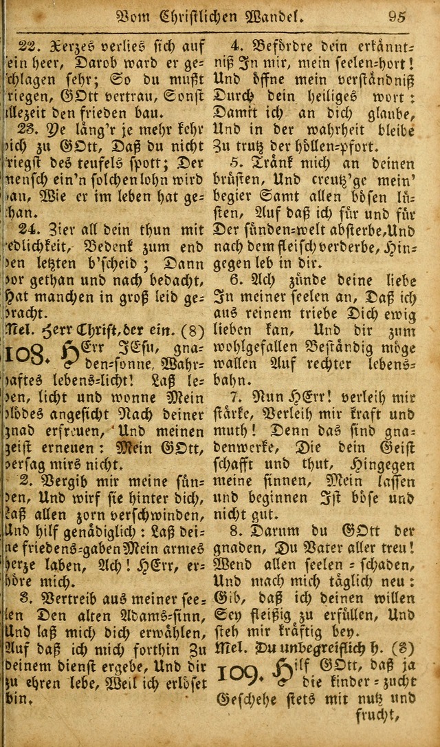 Die Kleine Geistliche Harfe der Kinder Zions: oder auserlesene Geistreiche Gesänge, allen wahren heilsbergierigen Säuglingen der Weisheit, insonderheit aber allen Christlichen Gemeinden des Herrn... page 135