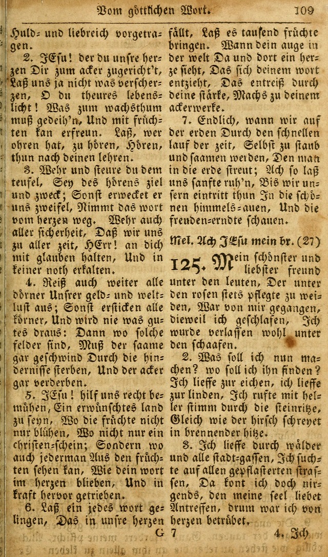 Die Kleine Geistliche Harfe der Kinder Zions: oder auserlesene Geistreiche Gesänge, allen wahren heilsbergierigen Säuglingen der Weisheit, insonderheit aber allen Christlichen Gemeinden des Herrn... page 149