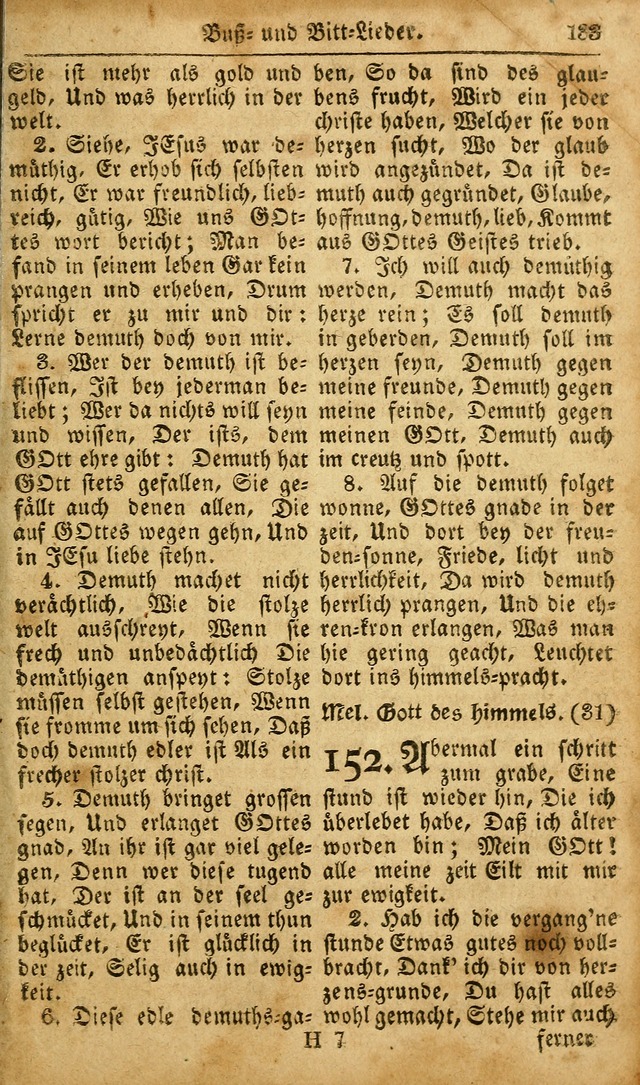 Die Kleine Geistliche Harfe der Kinder Zions: oder auserlesene Geistreiche Gesänge, allen wahren heilsbergierigen Säuglingen der Weisheit, insonderheit aber allen Christlichen Gemeinden des Herrn... page 173