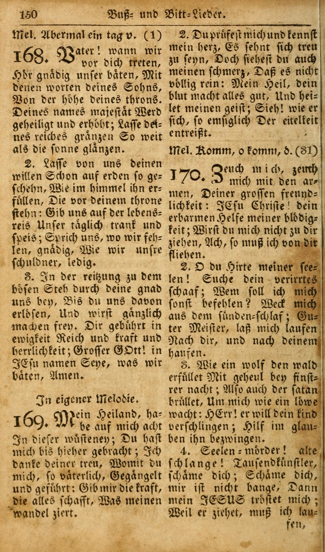 Die Kleine Geistliche Harfe der Kinder Zions: oder auserlesene Geistreiche Gesänge, allen wahren heilsbergierigen Säuglingen der Weisheit, insonderheit aber allen Christlichen Gemeinden des Herrn... page 190