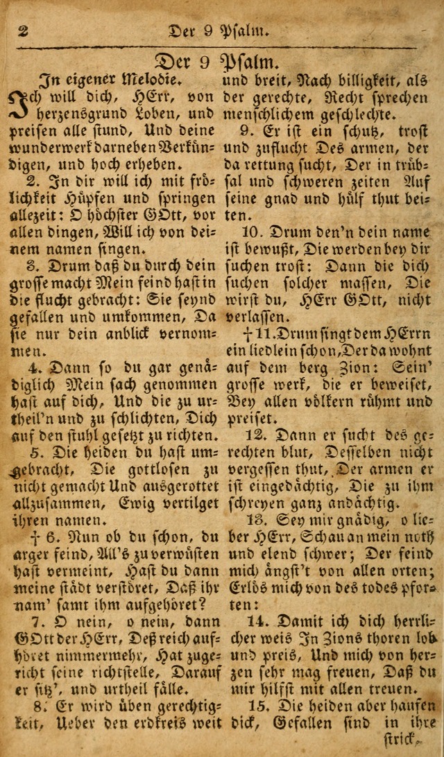 Die Kleine Geistliche Harfe der Kinder Zions: oder auserlesene Geistreiche Gesänge, allen wahren heilsbergierigen Säuglingen der Weisheit, insonderheit aber allen Christlichen Gemeinden des Herrn... page 2