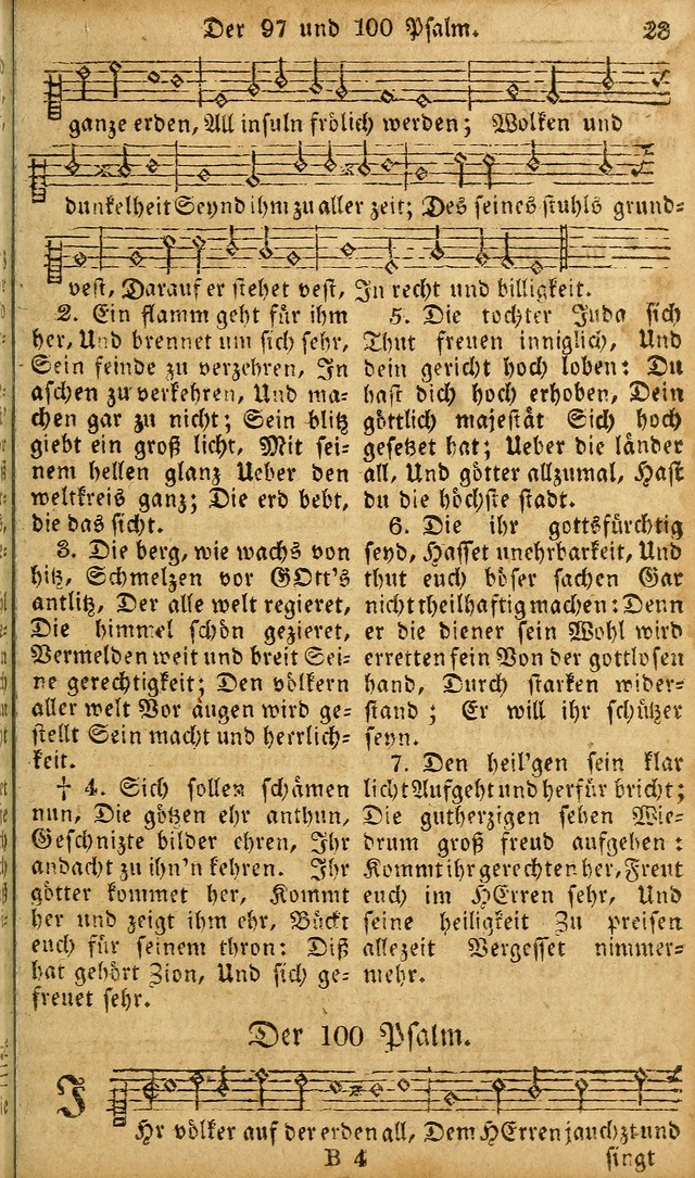 Die Kleine Geistliche Harfe der Kinder Zions: oder auserlesene Geistreiche Gesänge, allen wahren heilsbergierigen Säuglingen der Weisheit, insonderheit aber allen Christlichen Gemeinden des Herrn... page 23