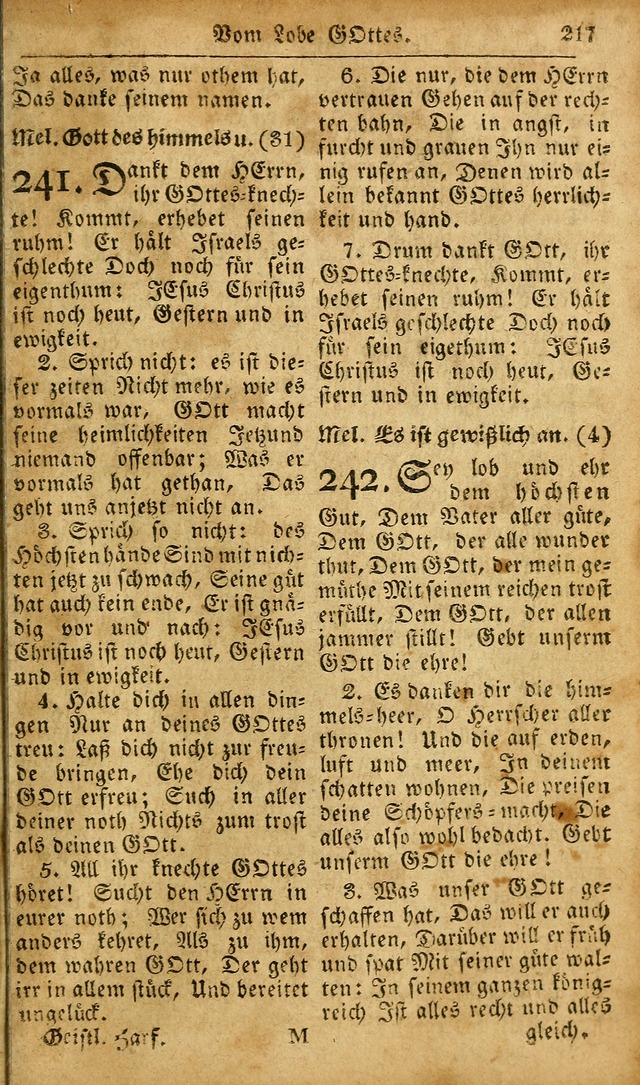 Die Kleine Geistliche Harfe der Kinder Zions: oder auserlesene Geistreiche Gesänge, allen wahren heilsbergierigen Säuglingen der Weisheit, insonderheit aber allen Christlichen Gemeinden des Herrn... page 257