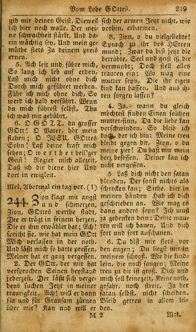 Die Kleine Geistliche Harfe der Kinder Zions: oder auserlesene Geistreiche Gesänge, allen wahren heilsbergierigen Säuglingen der Weisheit, insonderheit aber allen Christlichen Gemeinden des Herrn... page 259