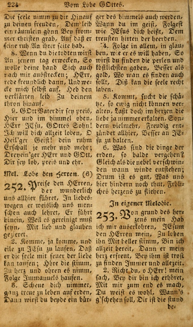 Die Kleine Geistliche Harfe der Kinder Zions: oder auserlesene Geistreiche Gesänge, allen wahren heilsbergierigen Säuglingen der Weisheit, insonderheit aber allen Christlichen Gemeinden des Herrn... page 264