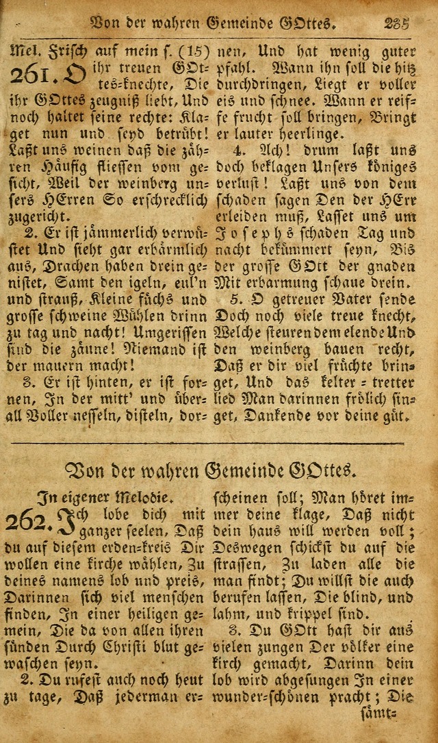 Die Kleine Geistliche Harfe der Kinder Zions: oder auserlesene Geistreiche Gesänge, allen wahren heilsbergierigen Säuglingen der Weisheit, insonderheit aber allen Christlichen Gemeinden des Herrn... page 275