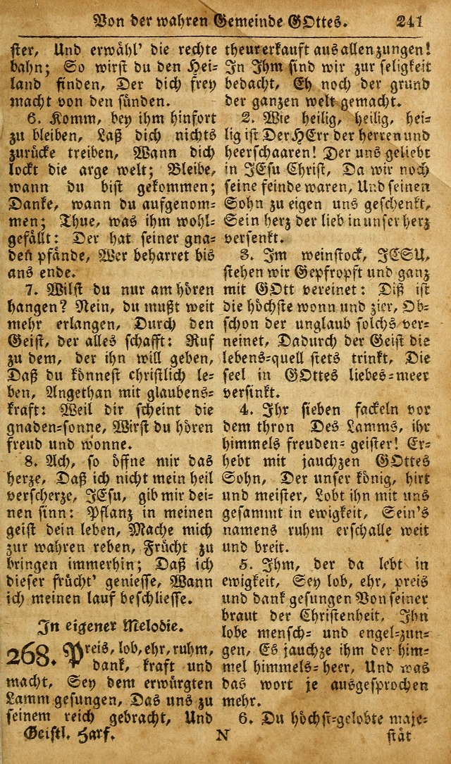 Die Kleine Geistliche Harfe der Kinder Zions: oder auserlesene Geistreiche Gesänge, allen wahren heilsbergierigen Säuglingen der Weisheit, insonderheit aber allen Christlichen Gemeinden des Herrn... page 281