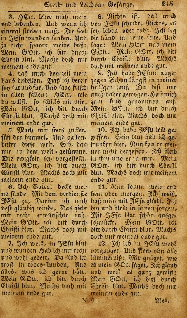 Die Kleine Geistliche Harfe der Kinder Zions: oder auserlesene Geistreiche Gesänge, allen wahren heilsbergierigen Säuglingen der Weisheit, insonderheit aber allen Christlichen Gemeinden des Herrn... page 285