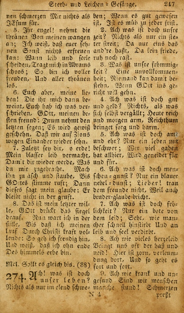 Die Kleine Geistliche Harfe der Kinder Zions: oder auserlesene Geistreiche Gesänge, allen wahren heilsbergierigen Säuglingen der Weisheit, insonderheit aber allen Christlichen Gemeinden des Herrn... page 287